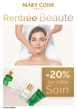  - 20% sur votre soin pour une rentrée en beauté